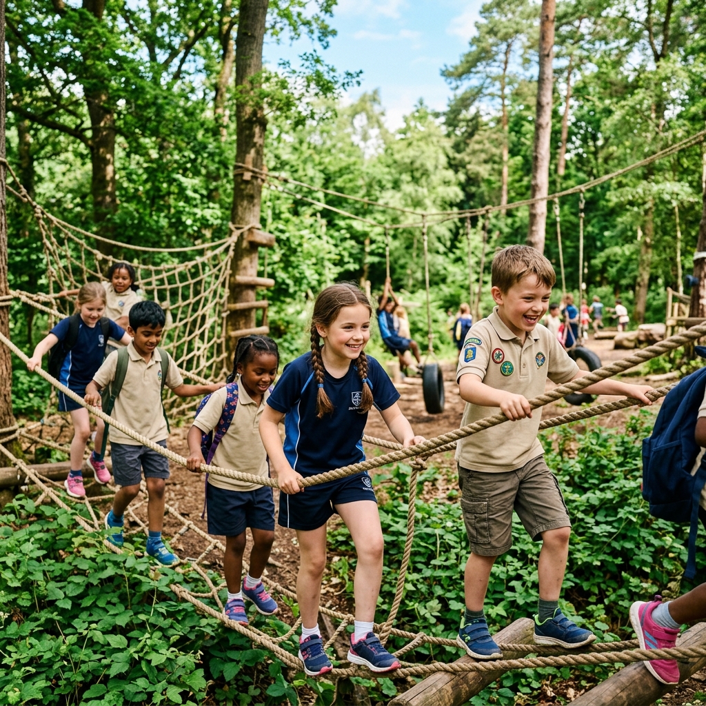 Keseruan Kegiatan Outbound dan Pramuka di Akhir Semester